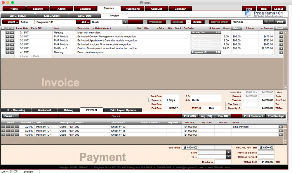 Invoice 101 Screenshot 1