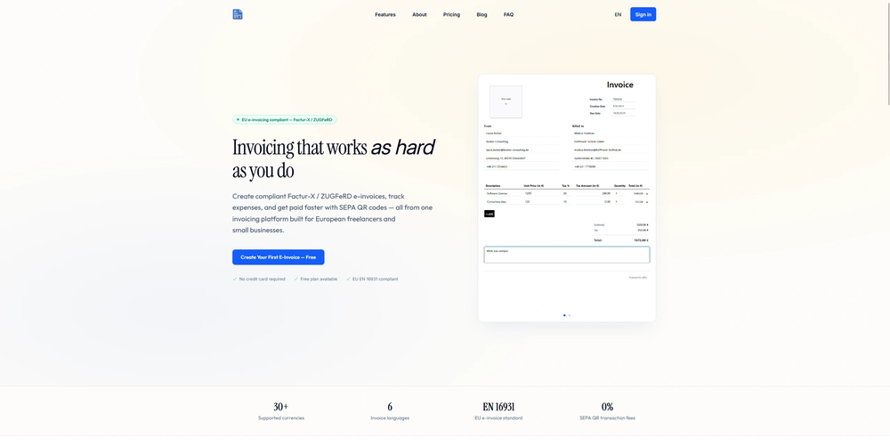 Homepage showcase