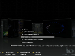 Graphical boot menu