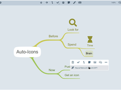 autofilling mind maps branches and icons with AI