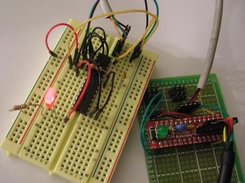 Picture of the Blink example running