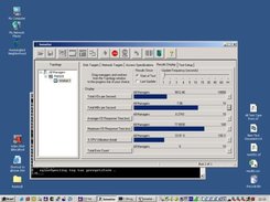 Results tab for a running stress test session