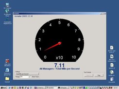 Tachometer for a running stress test session