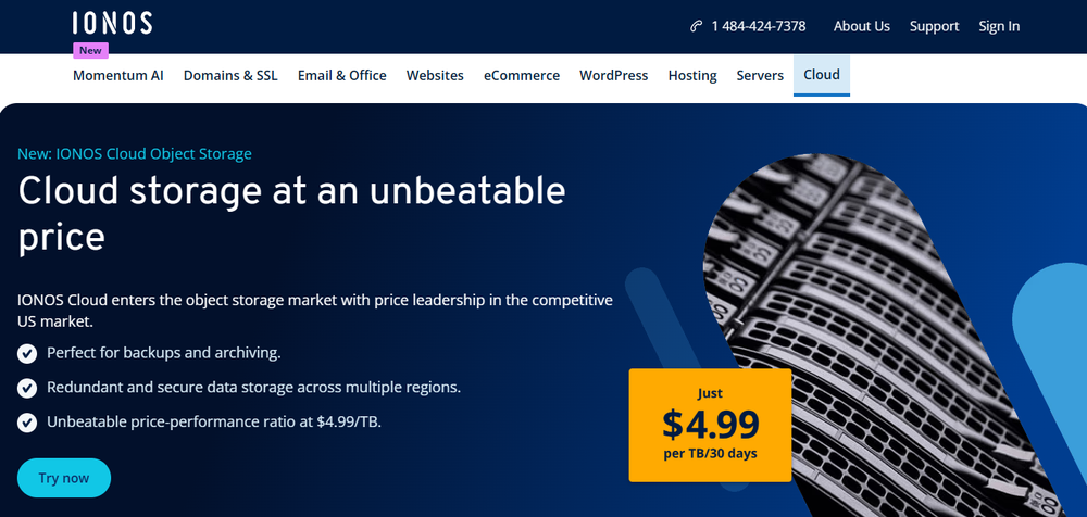 IONOS Cloud Object Storage Screenshot 1