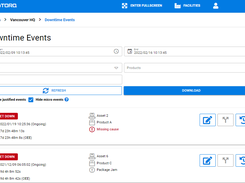 Downtime Event Tracking