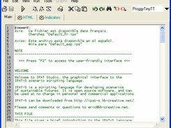 IPAT Studio opening screen with default IPAT-S script