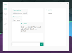 chat with others on the network