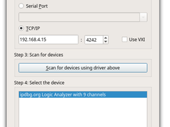 sigroks PulseView connecting to JtagHost