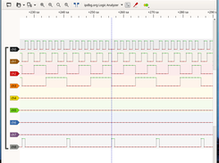 sigroks PulseView showing data from IPDBG LogicAnalyser