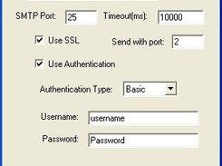 Advanced settings screen