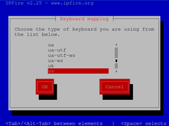 Setup Screen with serial console