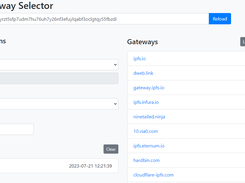 IPFS Gateway Selector Screenshot 1