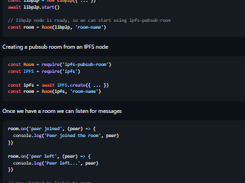 ipfs-pubsub-room Screenshot 1