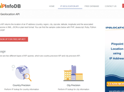 IPInfoDB Screenshot 1