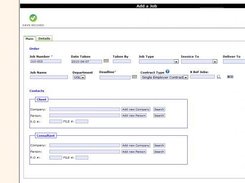 Adding jobs interface