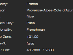 An IP Address being located.