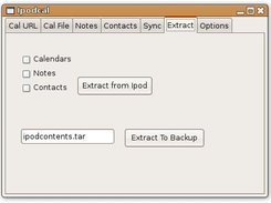 Extract files from Ipod to DIRs or a tarball