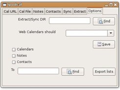 Set options for program (needs UI work)
