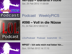 List of all available Episodes (parsed from Feed)