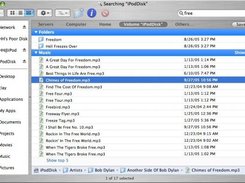 search music on iPodDisk from within Finder