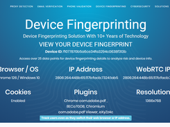 IPQS Device Fingerprinting Screenshot 1