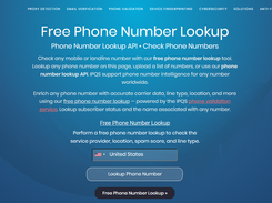 IPQS Reverse Phone Lookup Screenshot 1