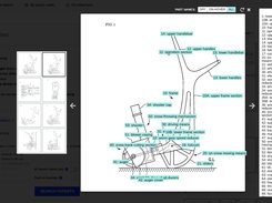 The smart image browser displays the technology's part names in the drawings.