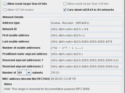 Main view with simple RFC3849 address.