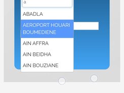 Type or select starting and arriving stations