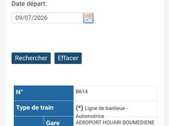Corresponding trips will show up