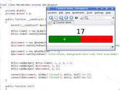 Counter example running