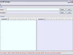 Main tool screen: two sides for mark source and destination 