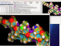 Solvent excluded surface in color