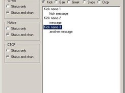 Edit kick/ban messages, ctcp reply, greets and slaps