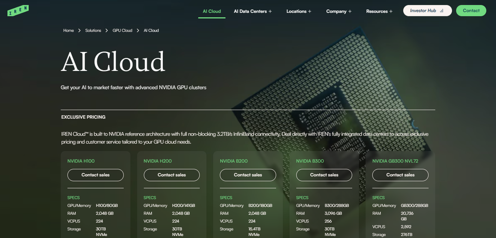 IREN Cloud Screenshot 1