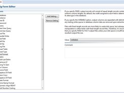 IRI FACT - Configuration File Form Editor in IRI Workbench
