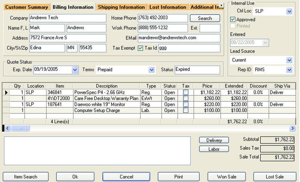 IridiumRetailManager-BillingInformation