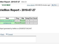 IrieMon emailed report in Gmail