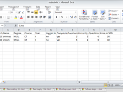 Report as spreadsheet file