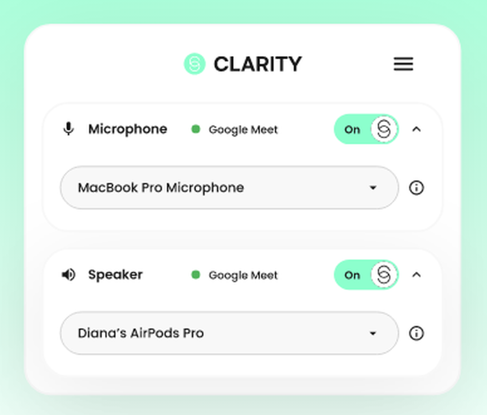 IRIS Clarity - Voice Isolation App