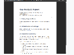 Gap Analysis Report PDF Preview