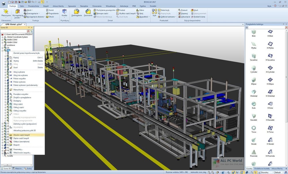 IronCAD capture d'écran