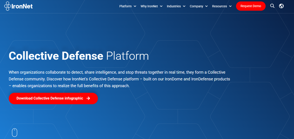 IronNet Collective Defense Platform Screenshot 1
