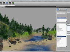 Main interface with terrain