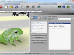Object selection panel