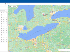 ISAAC InRealTime Fleet Management Software: fleet tracking view