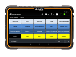 ISAAC InControl ELD: driver's favorite activities view from automated workflow