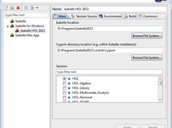 Isabelle launch configuration for Windows