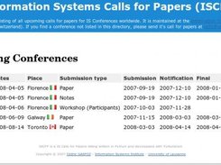 ISannounce Alpha: CfP Deadlines